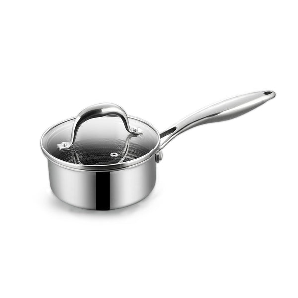 BE | LIVING CIRCLAD Series 2-Quart Hybrid Nonstick Saucepan with Lid 7”