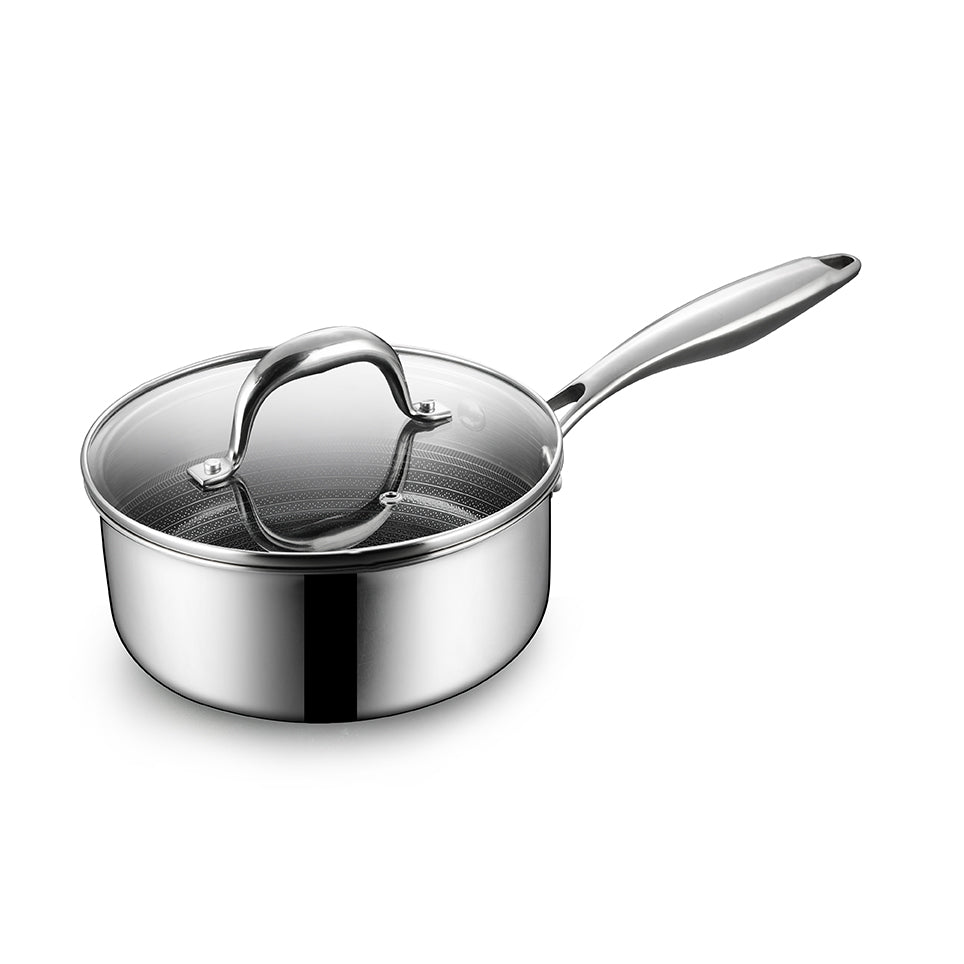 BE | LIVING CIRCLAD Series 2-Quart Hybrid Nonstick Saucepan with Lid 7”