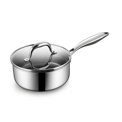 BE | LIVING CIRCLAD Series 2-Quart Hybrid Nonstick Saucepan with Lid 7”