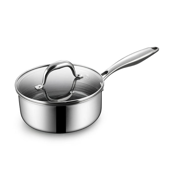 BE | LIVING CIRCLAD Series 2-Quart Hybrid Nonstick Saucepan with Lid 7”