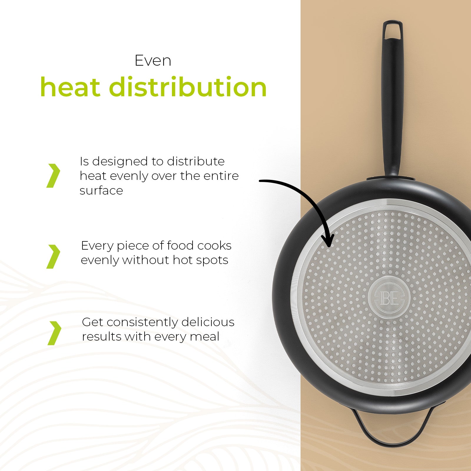 BE | LIVING Essential Series Sauté Pan with Lid - Ø 28cm