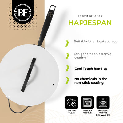 BE | LIVING Essential Series Sauté Pan with Lid - Ø 28cm