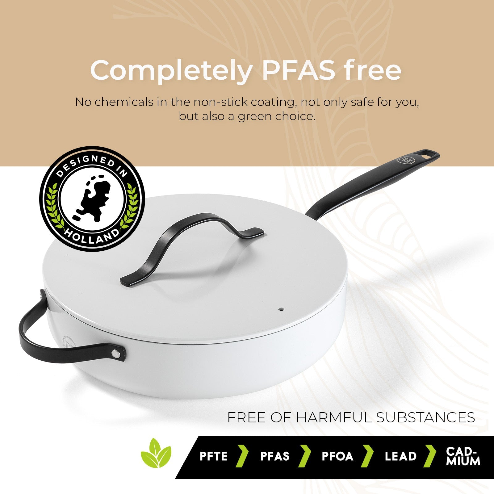 BE | LIVING Essential Series Sauté Pan with Lid - Ø 28cm