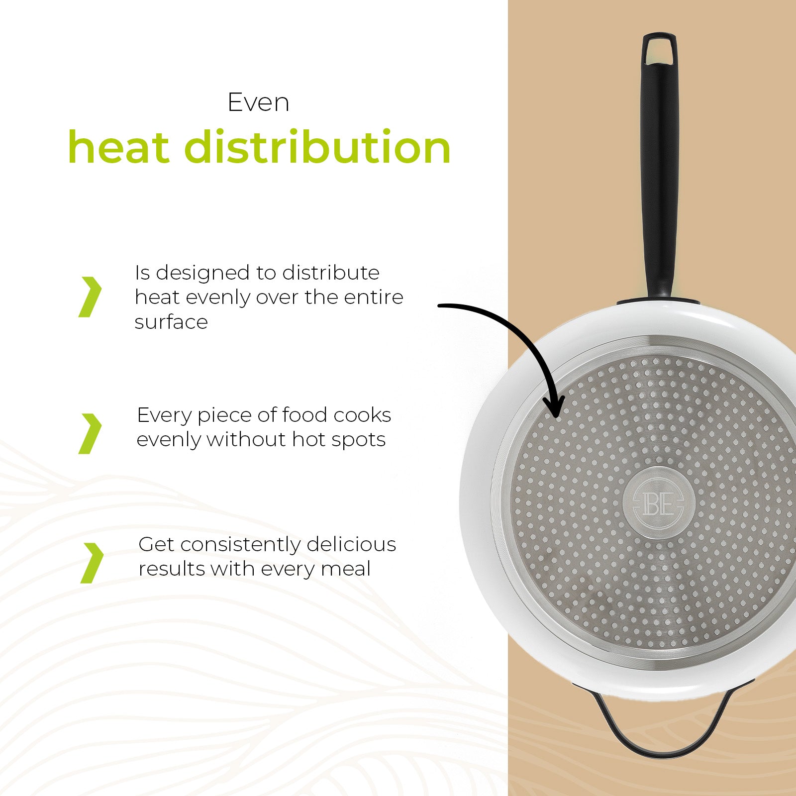 BE | LIVING Essential Series Sauté Pan with Lid - Ø 28cm