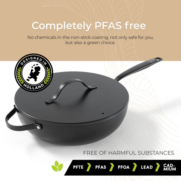 BE | LIVING Essential Series Wok with Lid - Ø 30 cm