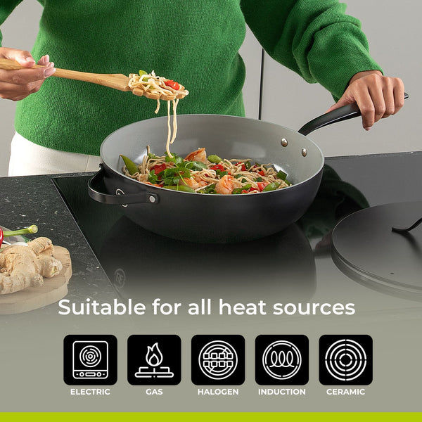 BE | LIVING Essential Series Wok with Lid - Ø 30 cm
