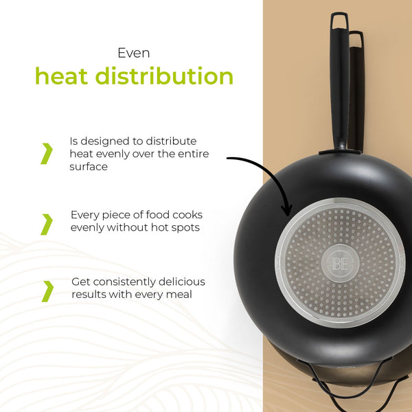 BE | LIVING Essential Series Wok with Lid - Ø 30 cm