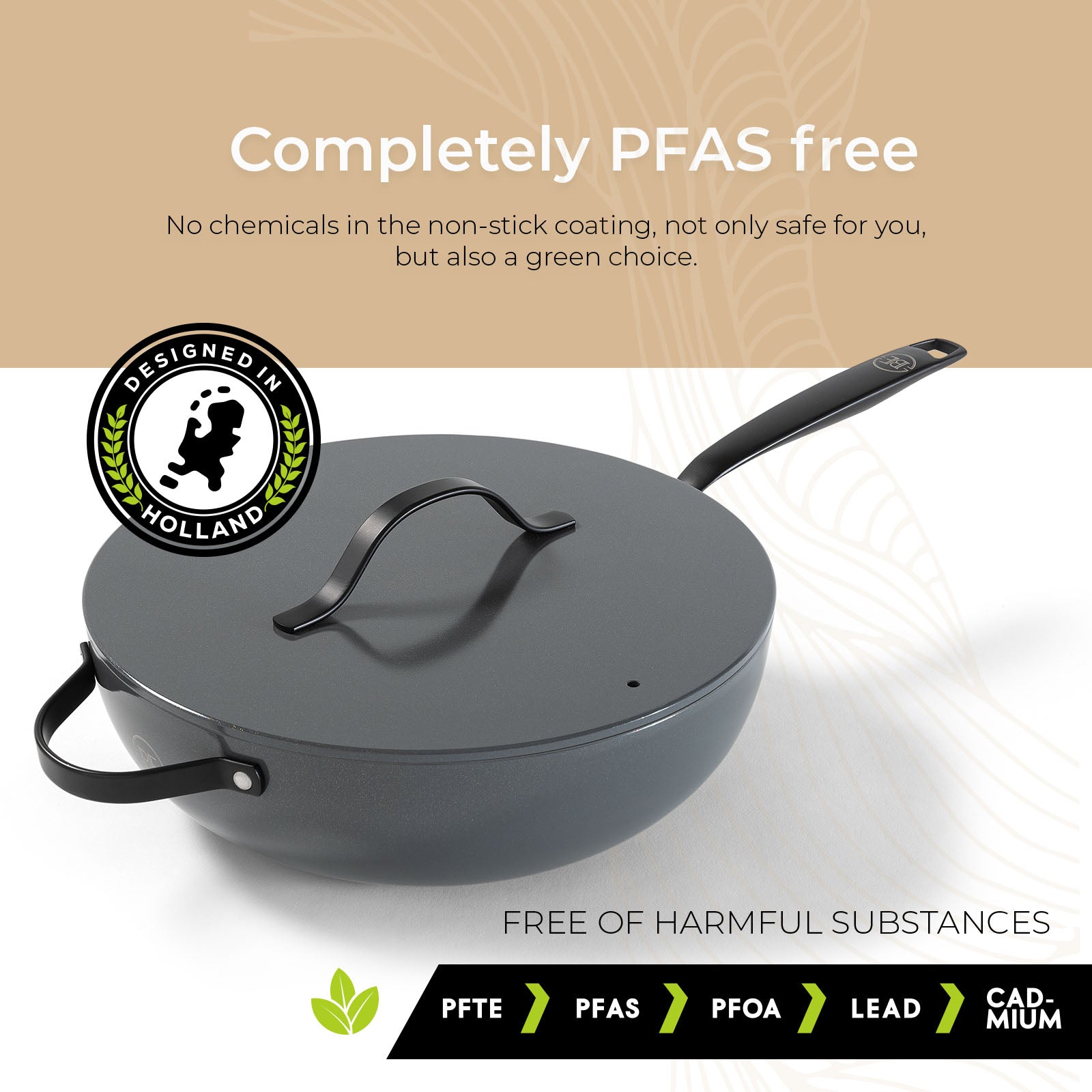 BE | LIVING Essential Series Wok with Lid - Ø 30 cm
