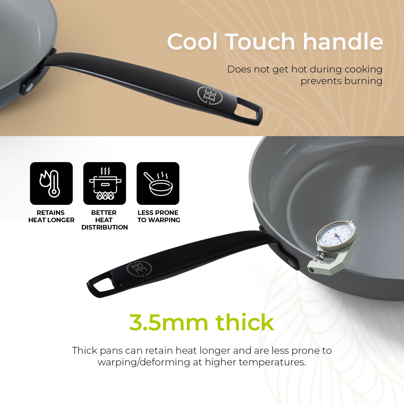BE | LIVING Essential Series Wok with Lid - Ø 30 cm