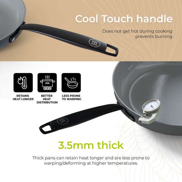 BE | LIVING Essential Series Wok with Lid - Ø 30 cm