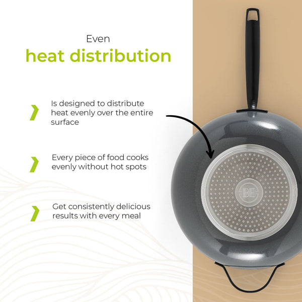 BE | LIVING Essential Series Wok with Lid - Ø 30 cm