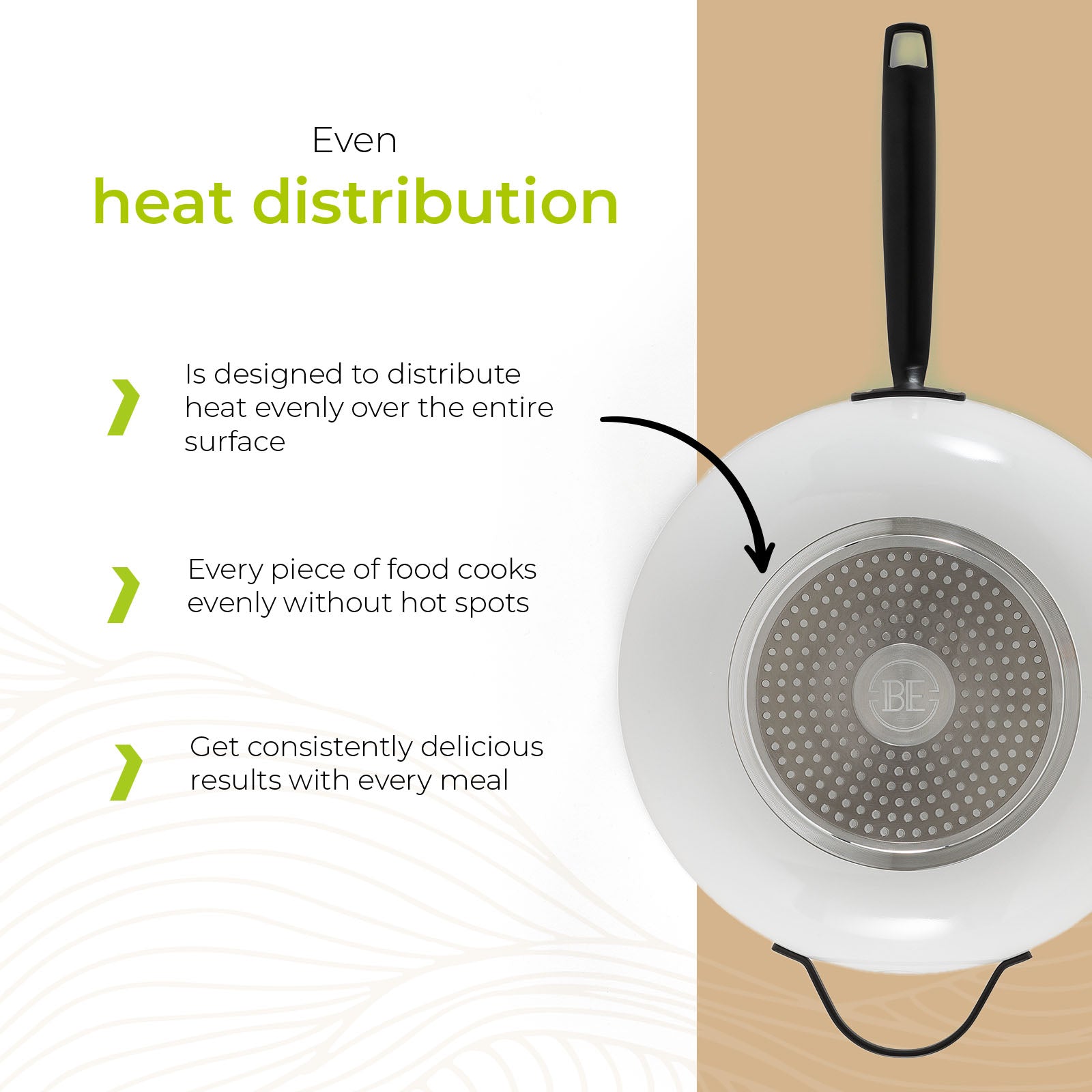 BE | LIVING Essential Series Wok with Lid - Ø 30 cm