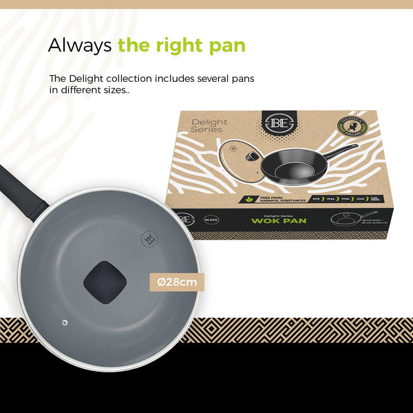 BE | LIVING Delight Series Wok with lid Ø 28 cm