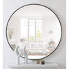 Round 32-inch Wall Mirror in Black - Bedroom Living Room Accent Bathroom Mirror