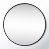 Round 21-inch Wall Mirror in Black - Living Room Bedroom Accent Bathroom Mirror