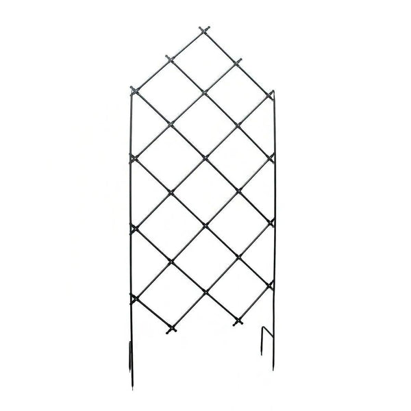 Outdoor 7-FT. Tall Wrought Iron Lattice Garden Trellis