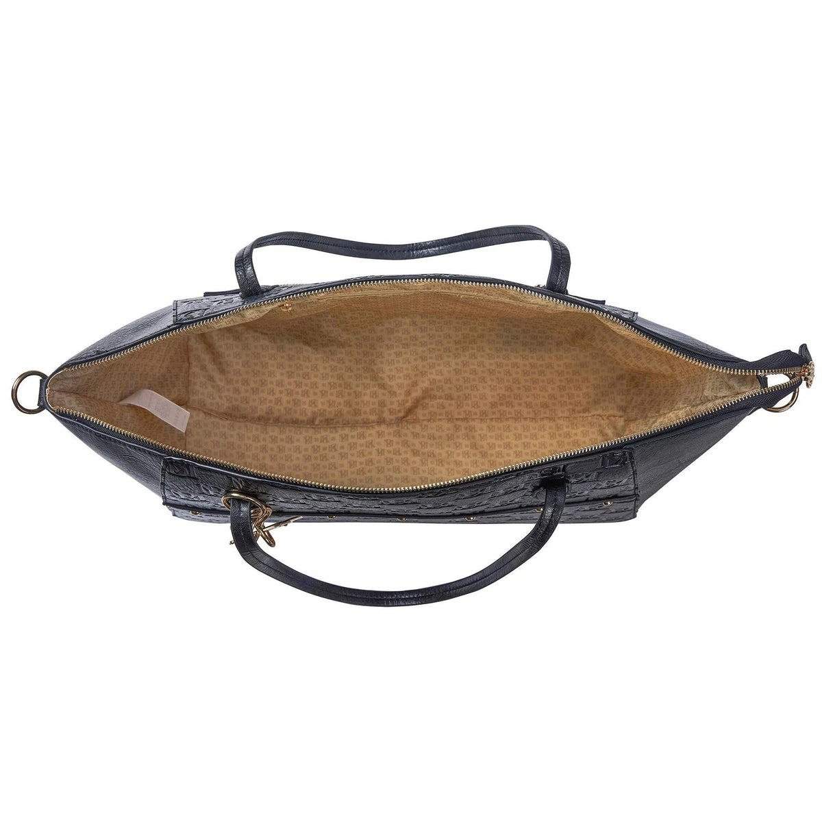 Caroline Vegan Leather Monogram Weekender Duffel Bag