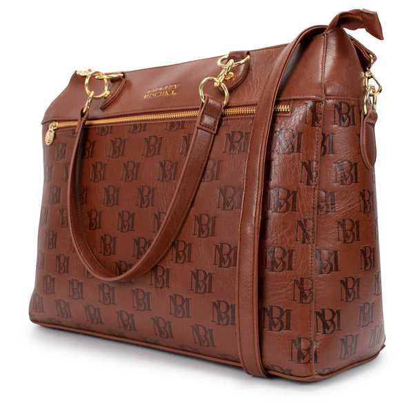 Madalyn Vegan Leather Weekender Tote Bag