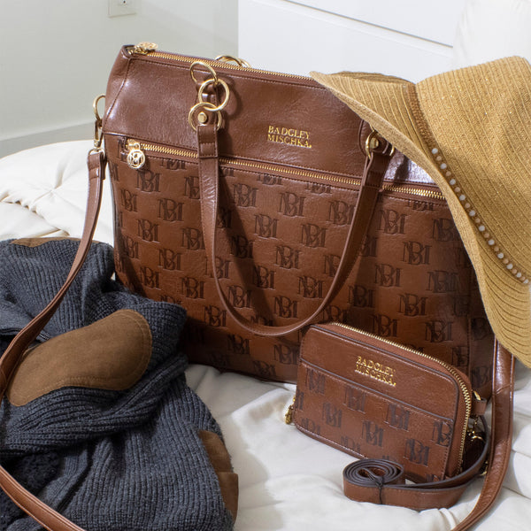 Madalyn Vegan Leather Weekender Tote Bag