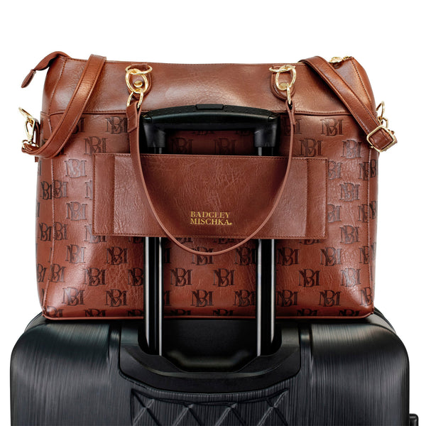 Madalyn Vegan Leather Weekender Tote Bag