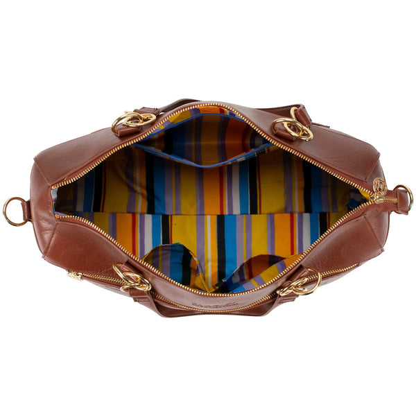 Madalyn Vegan Leather Weekender Tote Bag