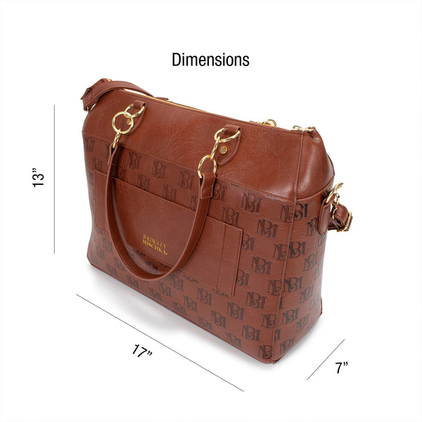 Madalyn Vegan Leather Weekender Tote Bag