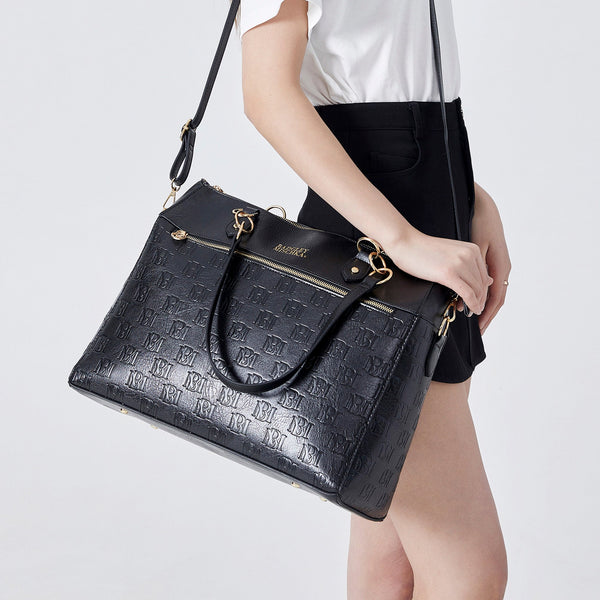 Madalyn Vegan Leather Weekender Tote Bag