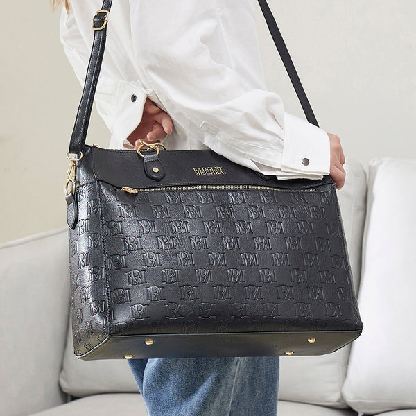 Madalyn Vegan Leather Weekender Tote Bag