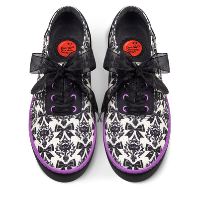 Bowtique Noir Women's Casual Sneakers