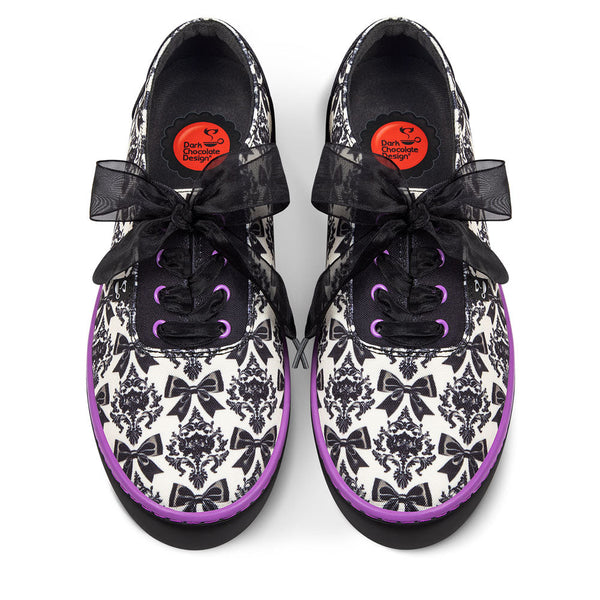 Bowtique Noir Women's Casual Sneakers