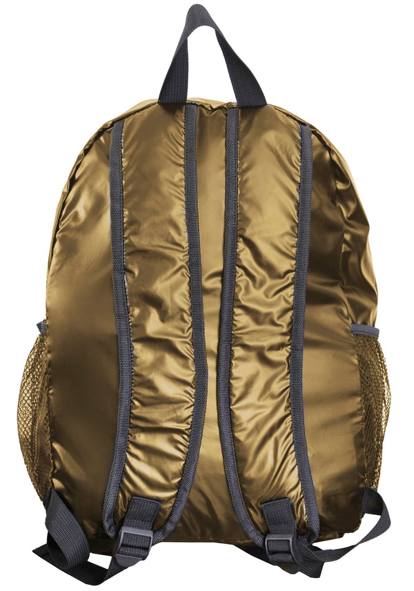 Boarding Pass Recycled Metallic Foldable & Packable Pouch Backpack
