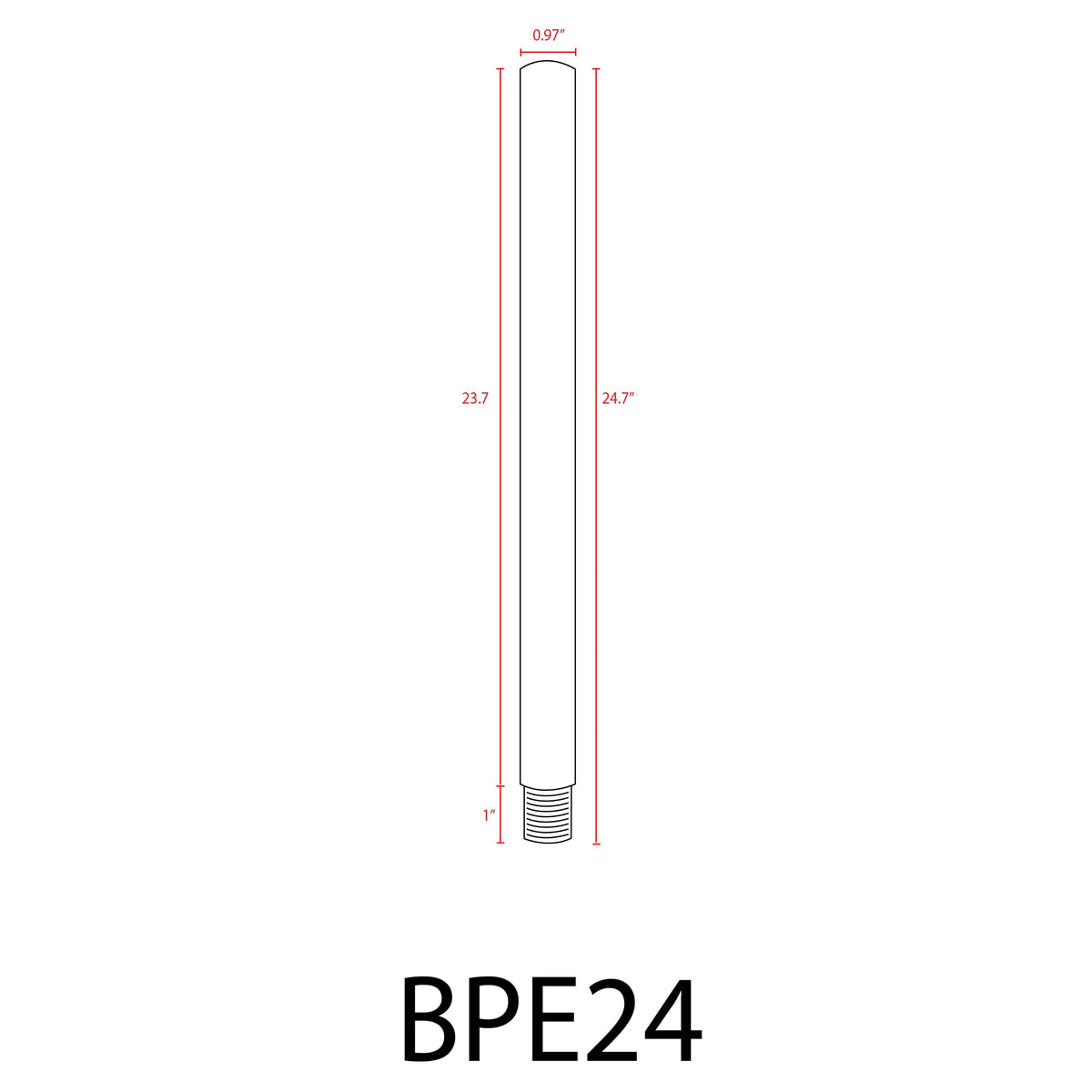 BPE - Brass Post Extension 6