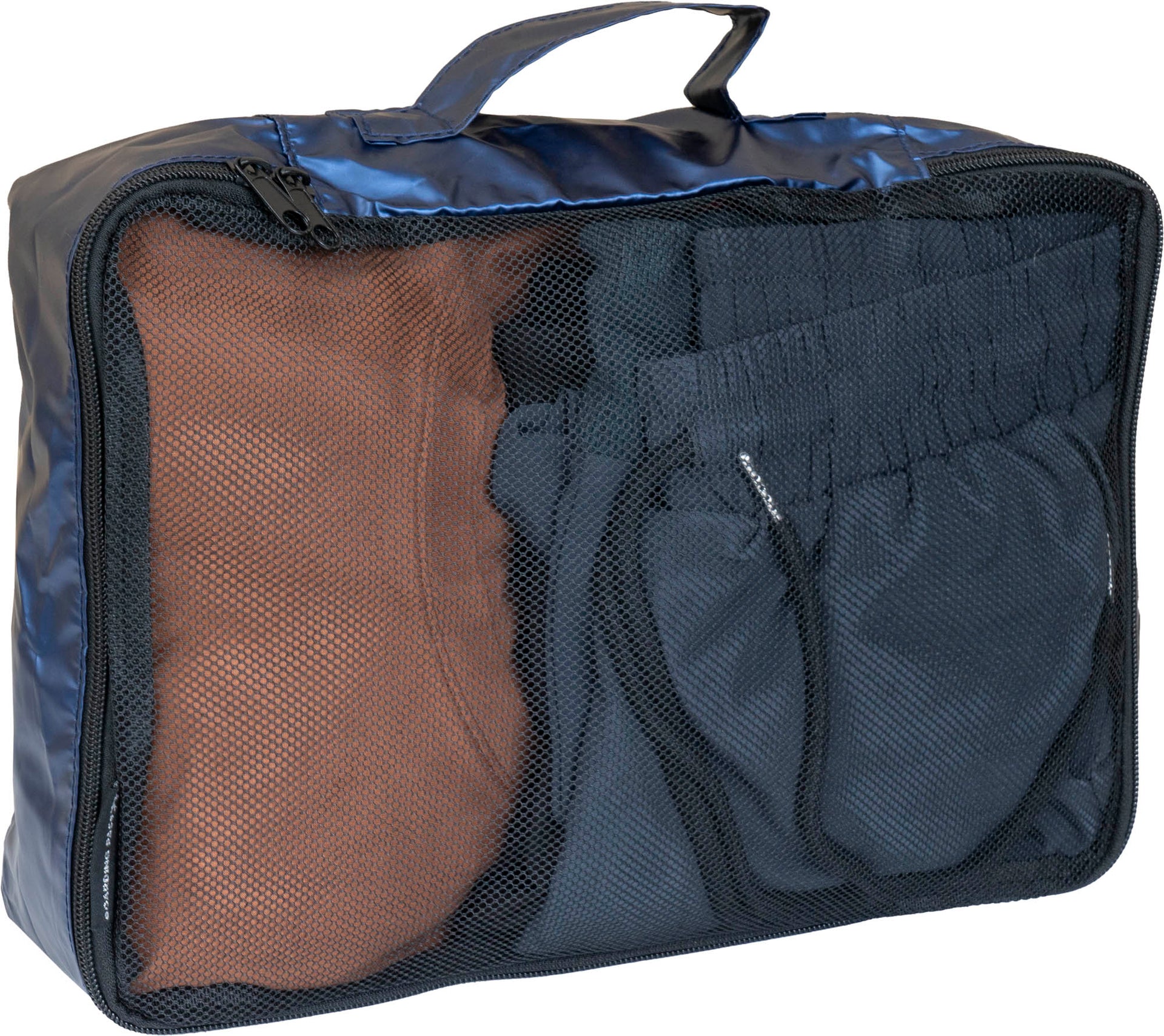 Boarding Pass Recycled Metallic Foldable & Packable Pouch Packing Cubes Set