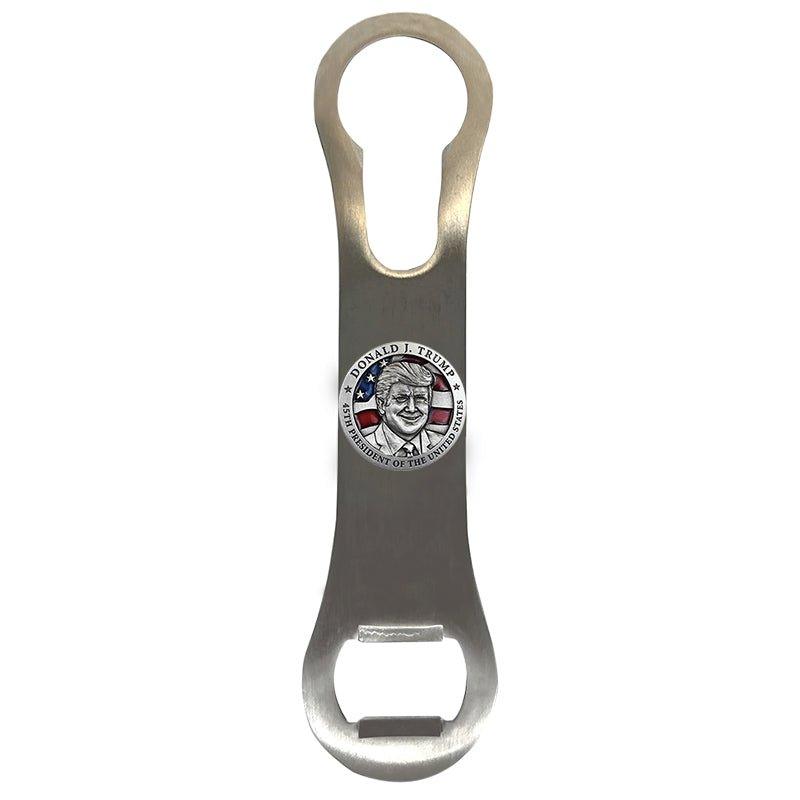 Donald Trump w/ Flag Bottle Opener