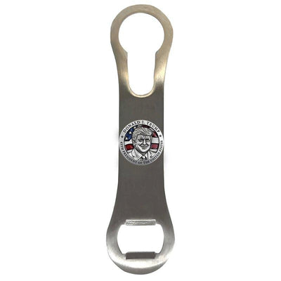 Donald Trump w/ Flag Bottle Opener