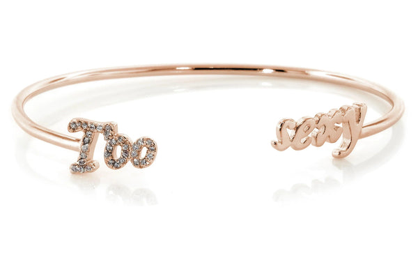 Adjustable Love Quotes Crystal CZ Bangle Bracelets - Gifts for You 'n Me