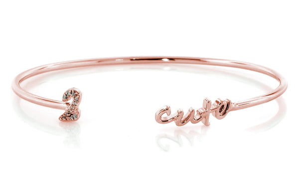 Adjustable Love Quotes Crystal CZ Bangle Bracelets - Gifts for You 'n Me