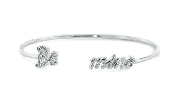 Adjustable Love Quotes Crystal CZ Bangle Bracelets - Gifts for You 'n Me