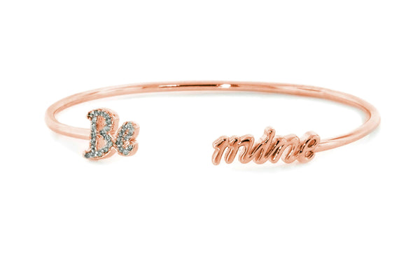 Adjustable Love Quotes Crystal CZ Bangle Bracelets - Gifts for You 'n Me