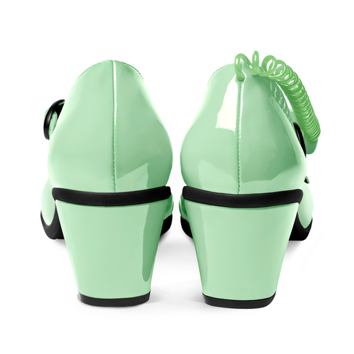 Chocolaticas® Mid Heels CALL ME Mint Women's Mary Jane Pump - LAST PAIR! SIZE US5/AU5.5/VZ35