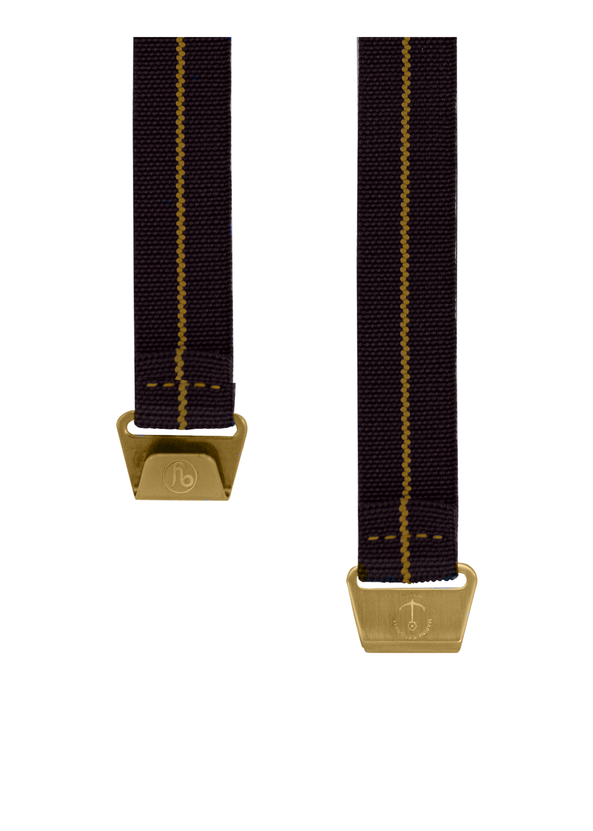 YEMA Marine Nationale Parachute Watch Band Bronze 19mm | SYNAVZ22-AIPBZ