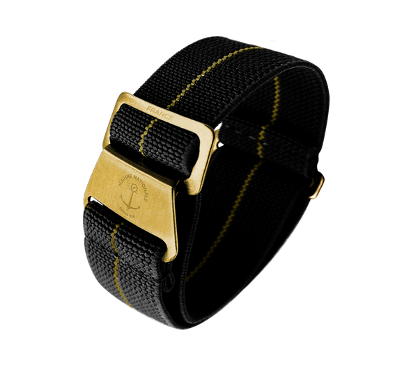 YEMA Marine Nationale Parachute Watch Band Bronze 19mm | SYNAVZ22-AIPBZ