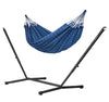 Nautico Anthracite Outdoor Marine - Weather-Resistant Double Hammock with Powder Coated Steel Stand