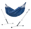Nautico Cool Grey Outdoor Marine - Weather-Resistant Kingsize Hammock with Powder Coated Steel Stand
