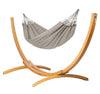 Elipso Outdoor Almond - Weather-Resistant Double Hammock with FSC® certified Larch Stand