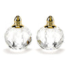 Handmade Lead Free Crystal Pair Salt & Pepper - Zendra Gold H 2.5 in