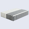 Black White Resin Inlay Decorative Storage Box – Mono Lead Collection (7 Sizes) - Black-White / 8x6x1.5