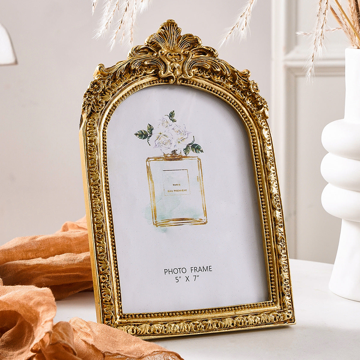Ornate Gold Arch Photo Frame VagabondVintage