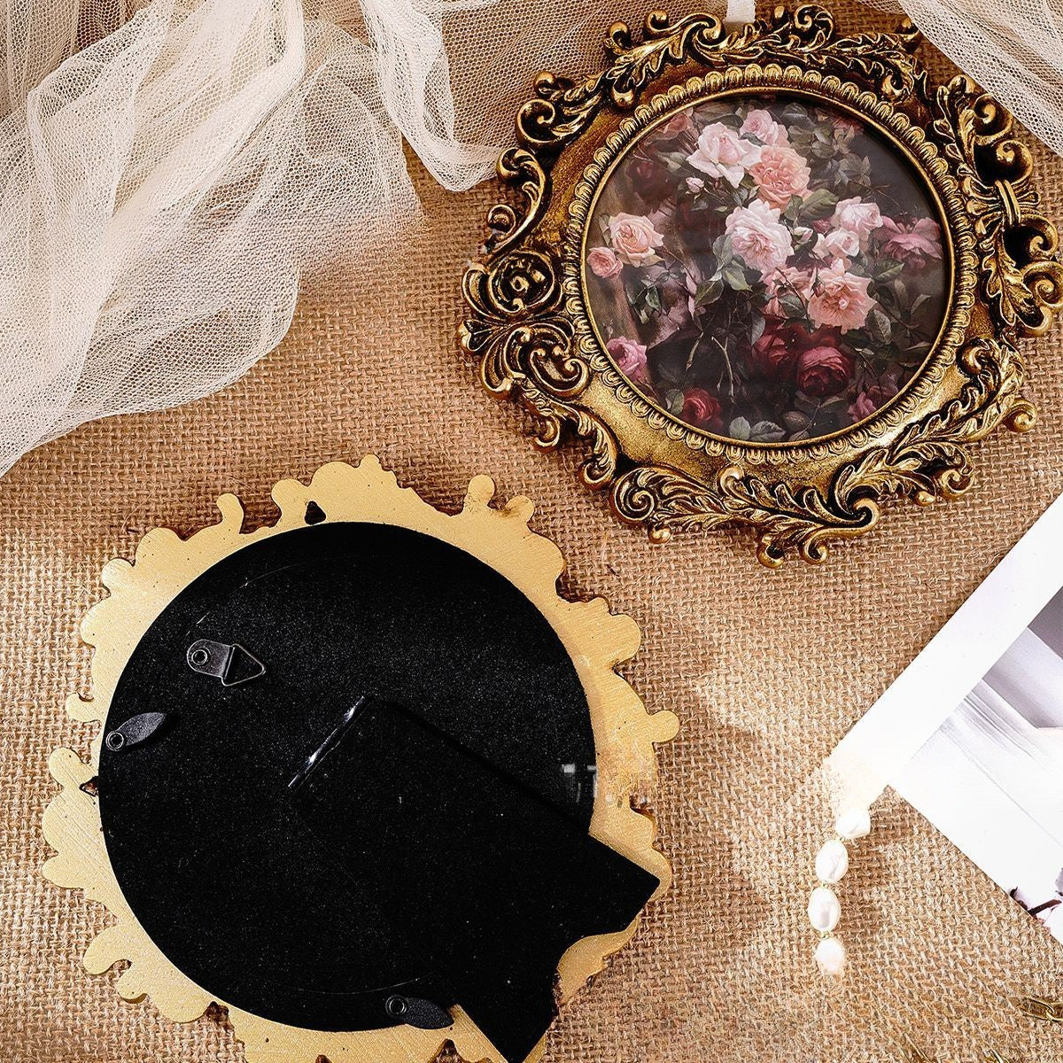 Round Ornate Photo Frame VagabondVintage