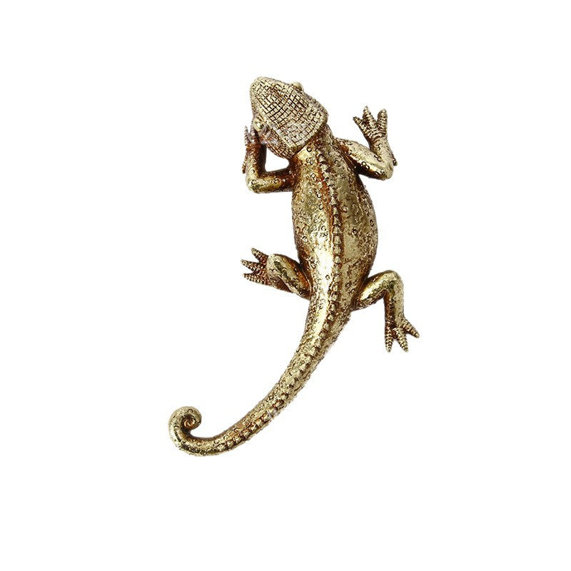 Gold Lizard Decorative Figurine VagabondVintage